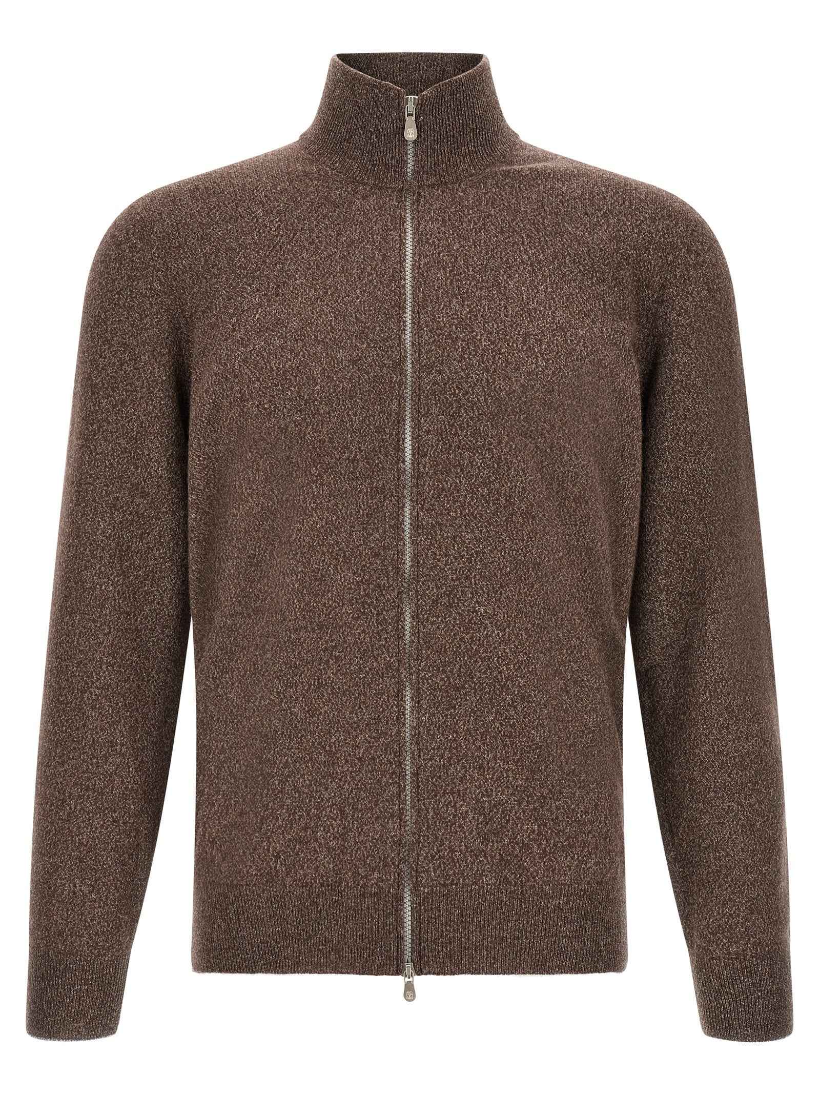 Brown Cashmere Cardigan