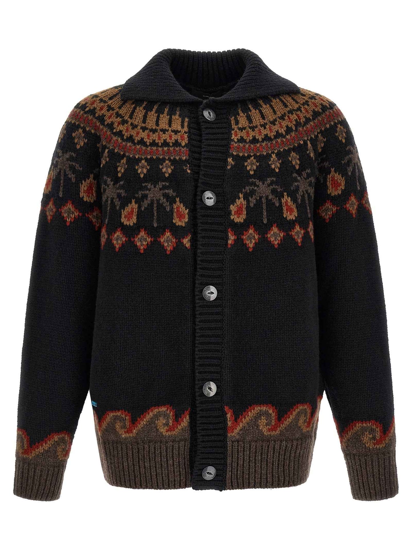Black Wool Cardigan