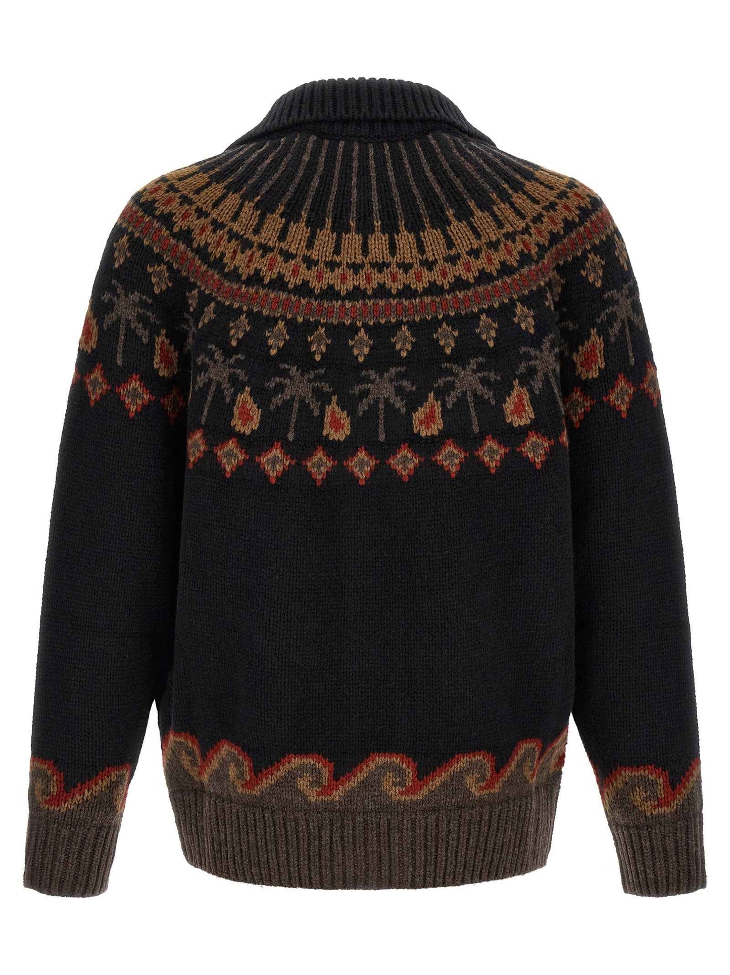 Black Wool Cardigan