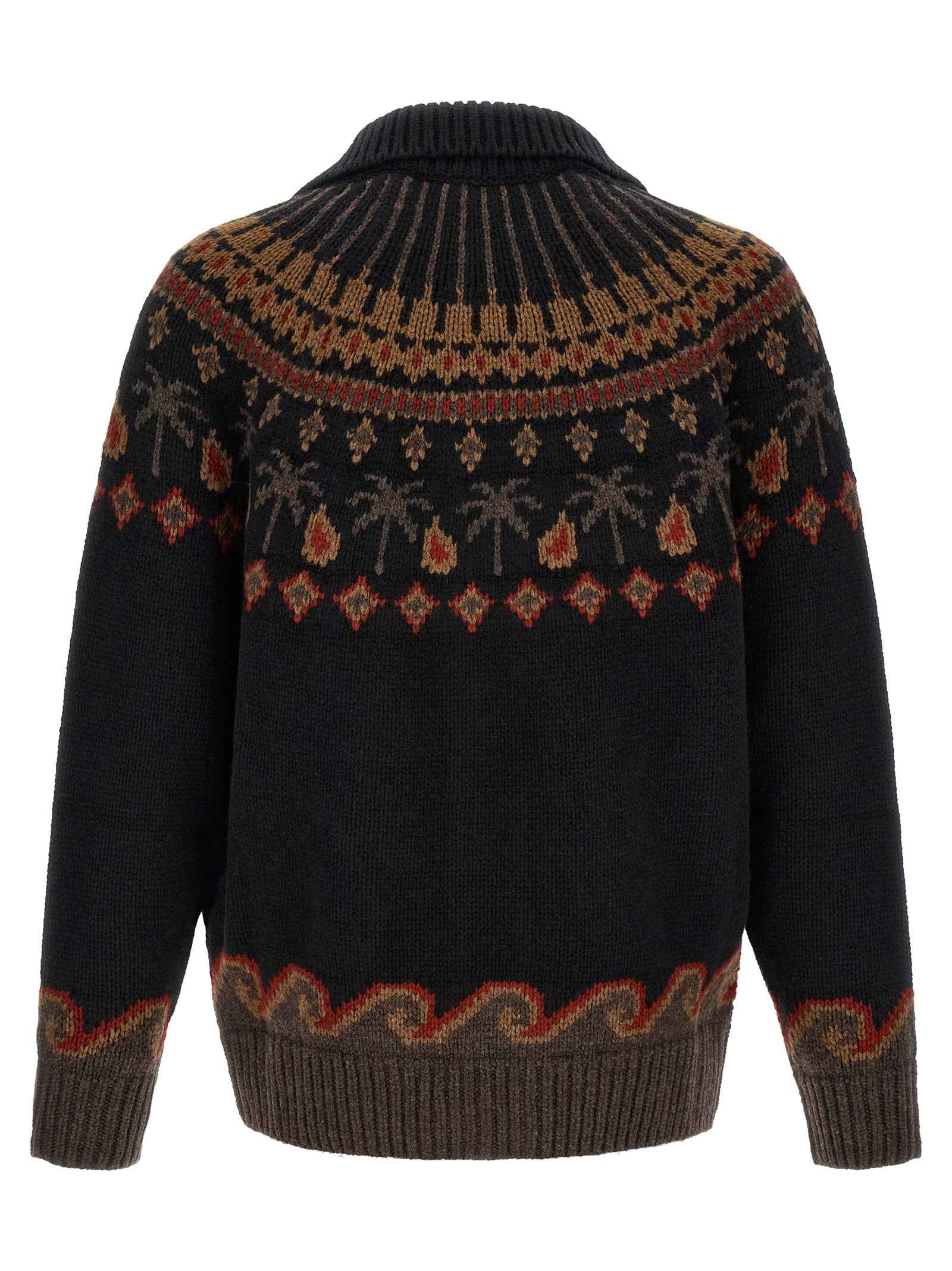 Black Wool Cardigan