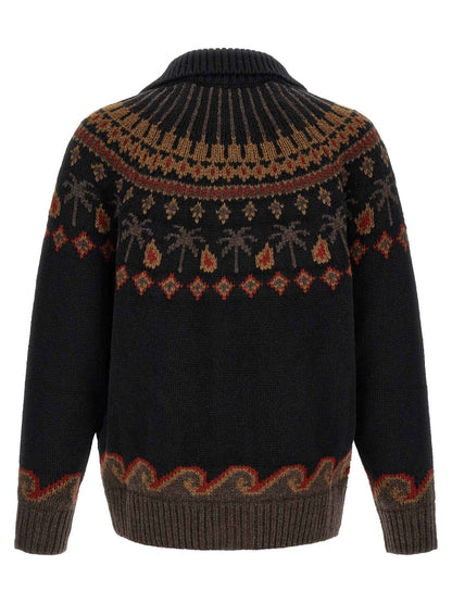 Black Wool Cardigan
