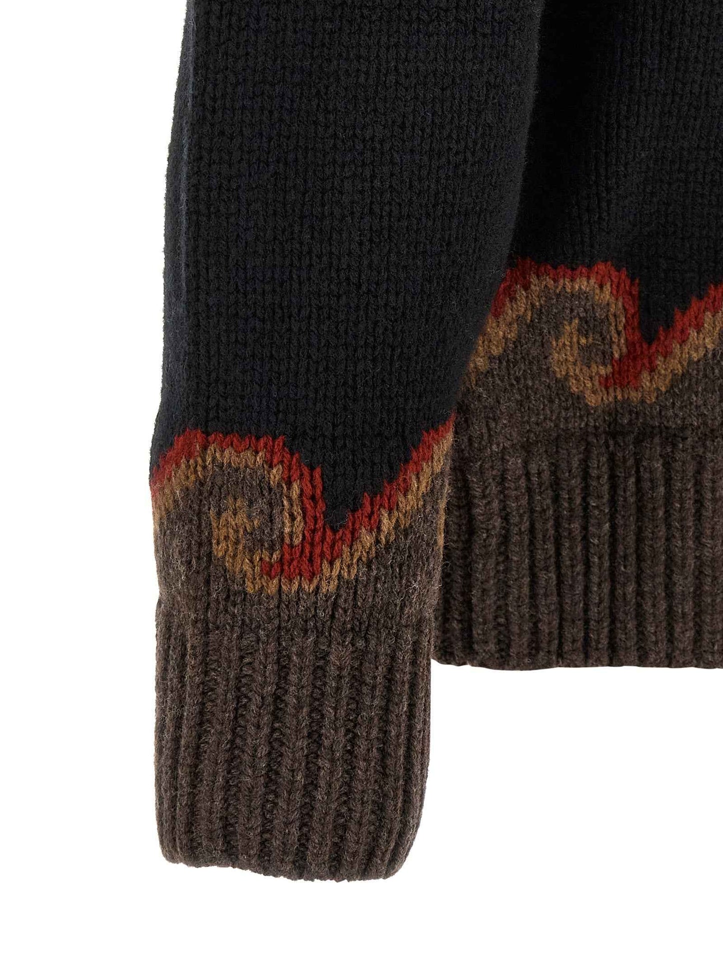 Black Wool Cardigan