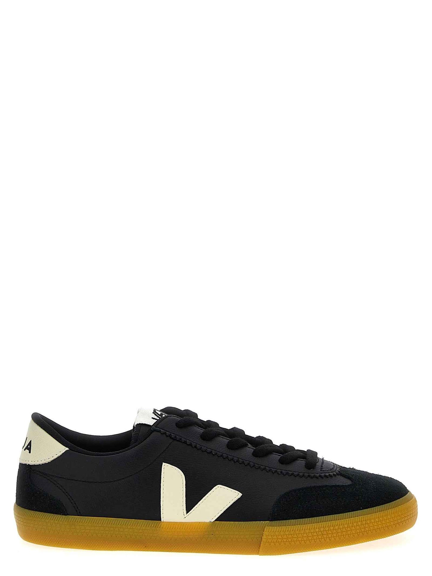 Black Calfskin Low Top Sneakers