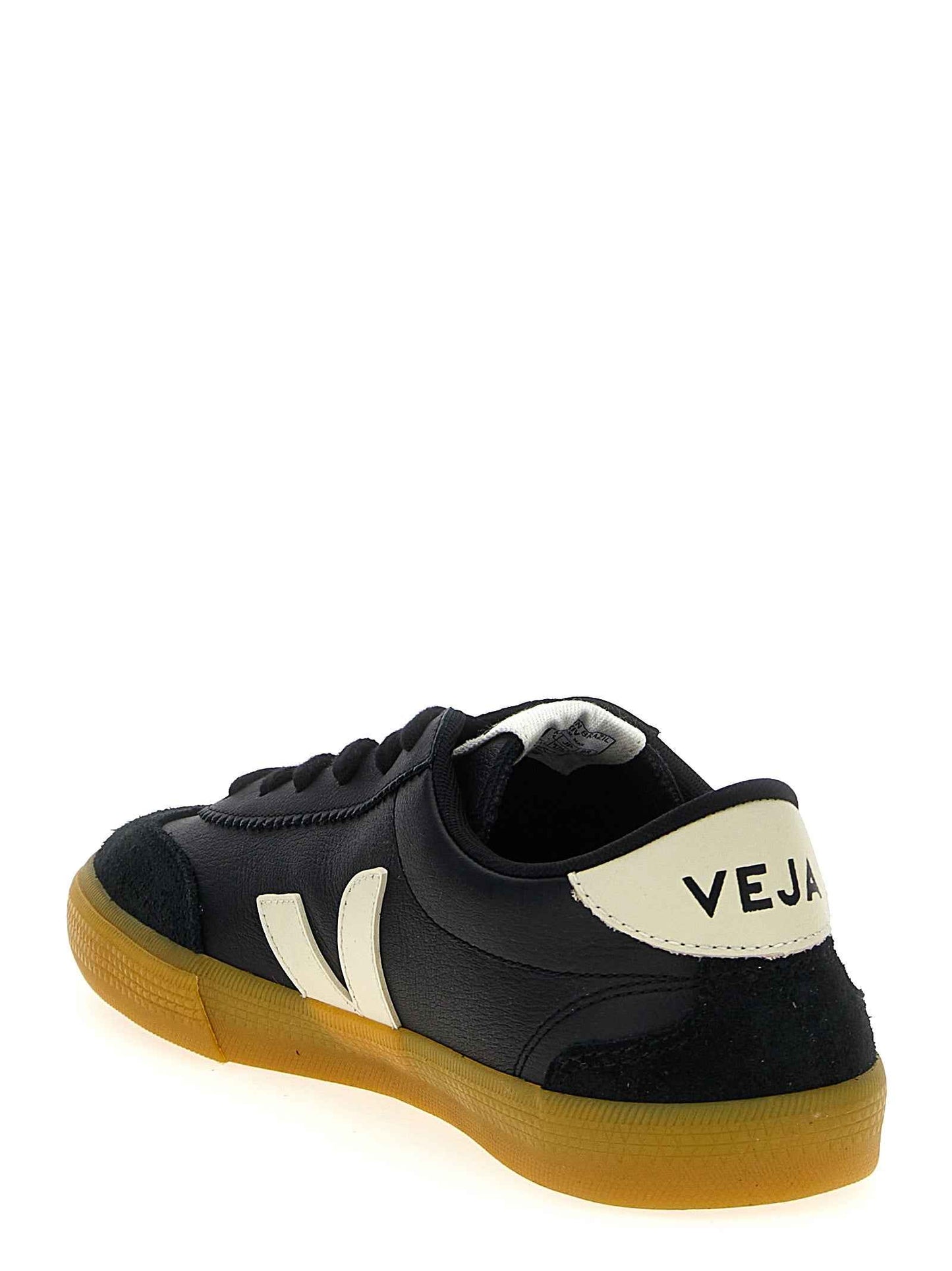 Black Calfskin Low Top Sneakers