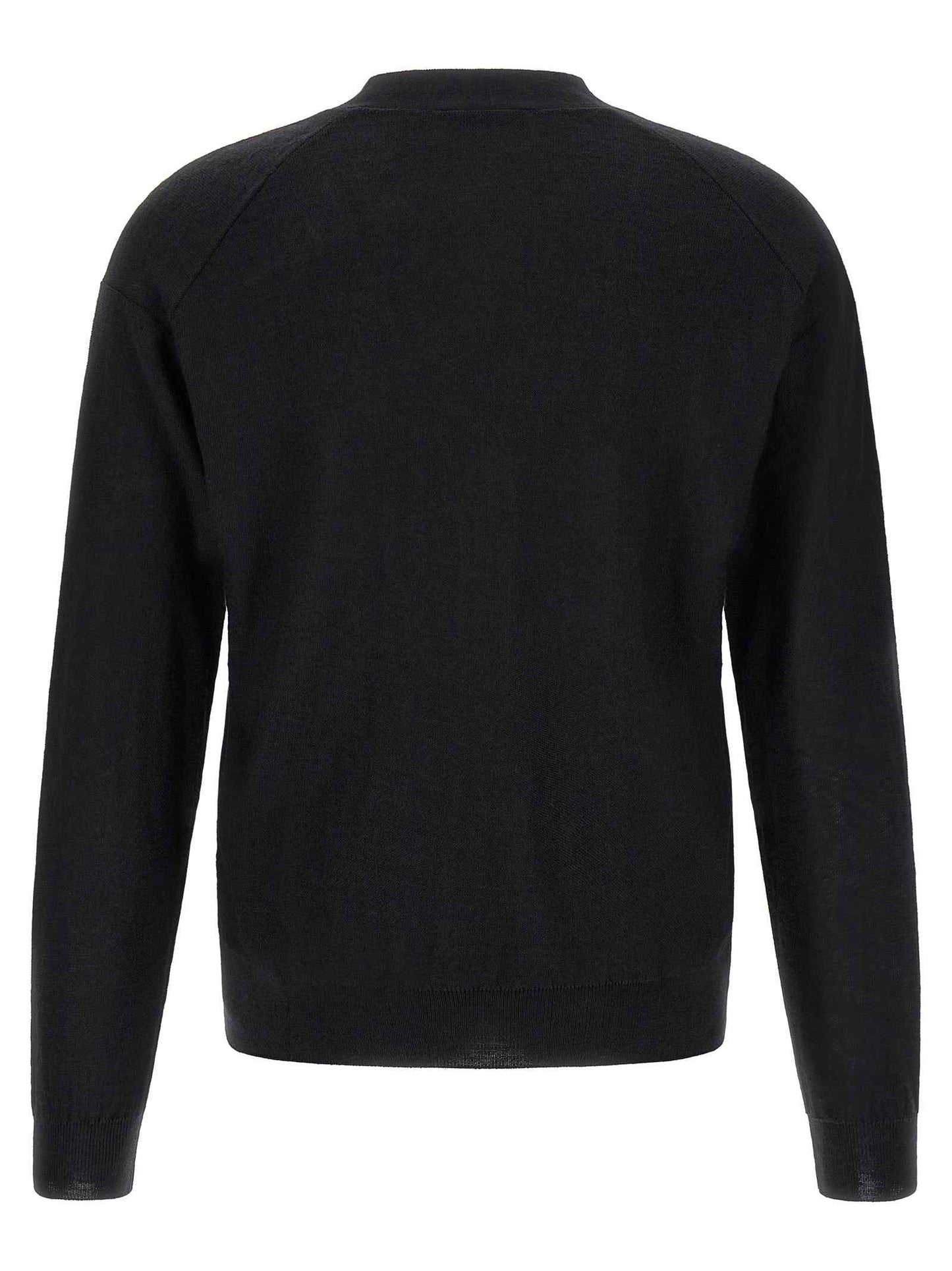 Black Wool Cardigan