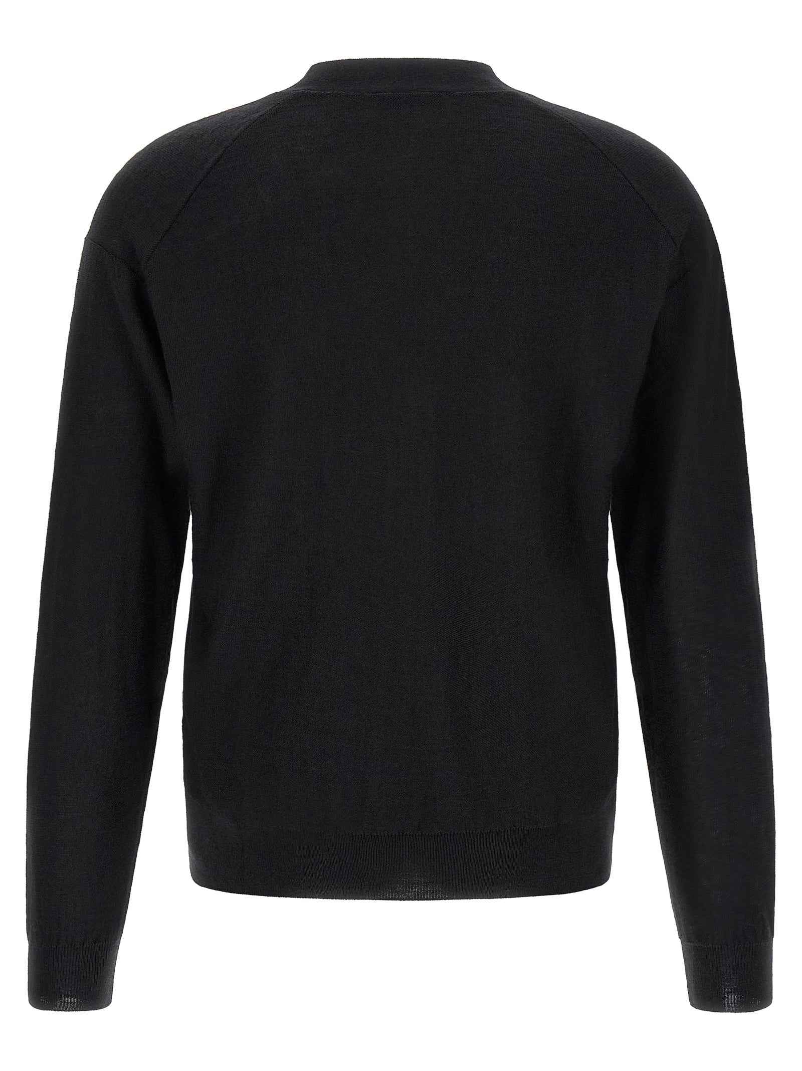Black Wool Cardigan