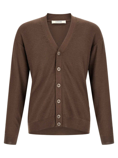 Brown Wool Cardigan