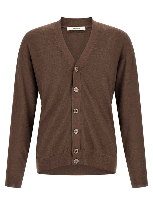 Brown Wool Cardigan