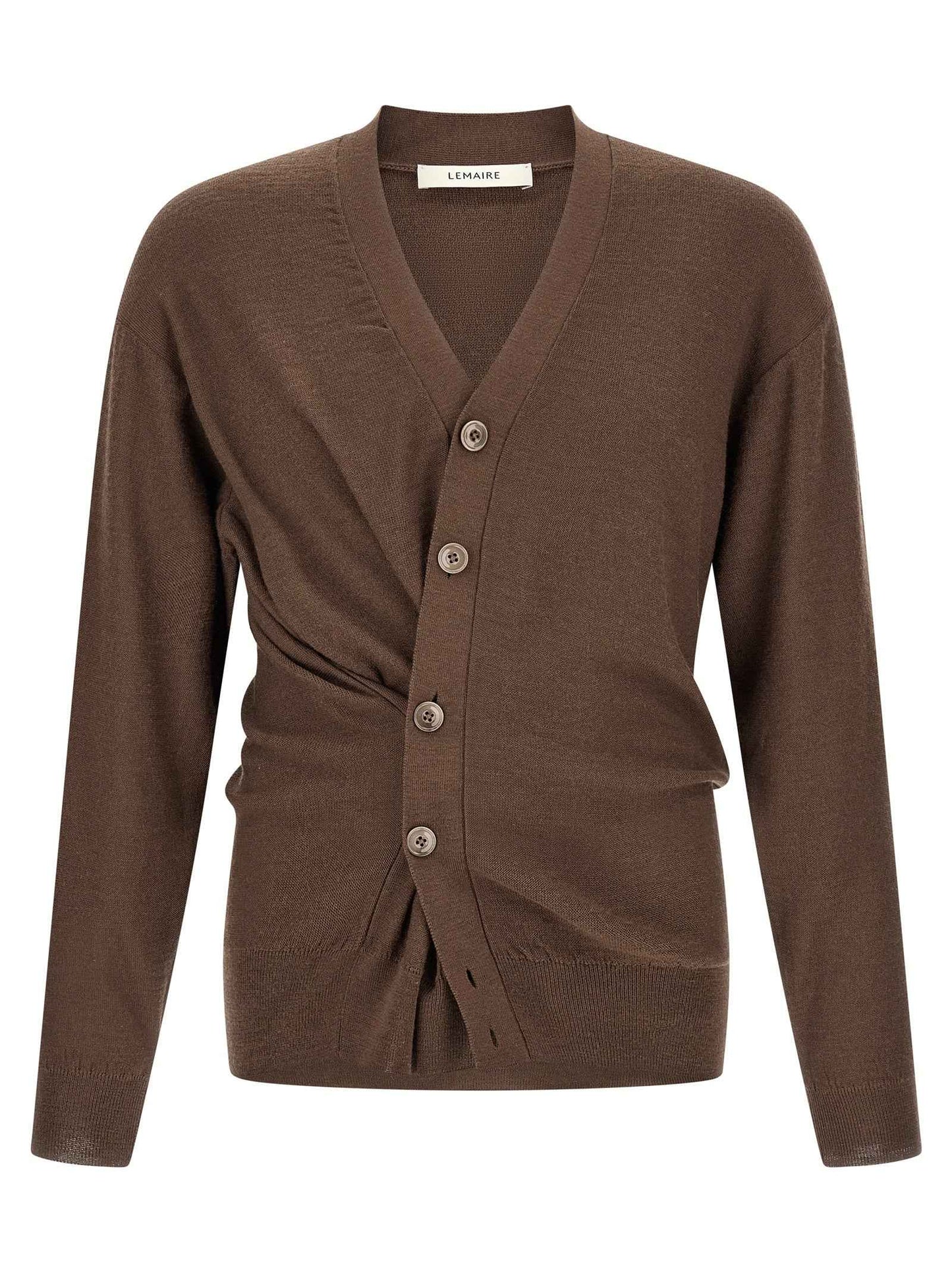 Brown Wool Cardigan