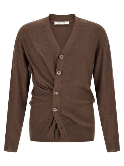 Brown Wool Cardigan