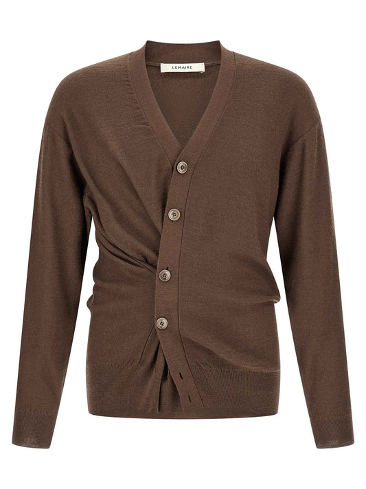 Brown Wool Cardigan