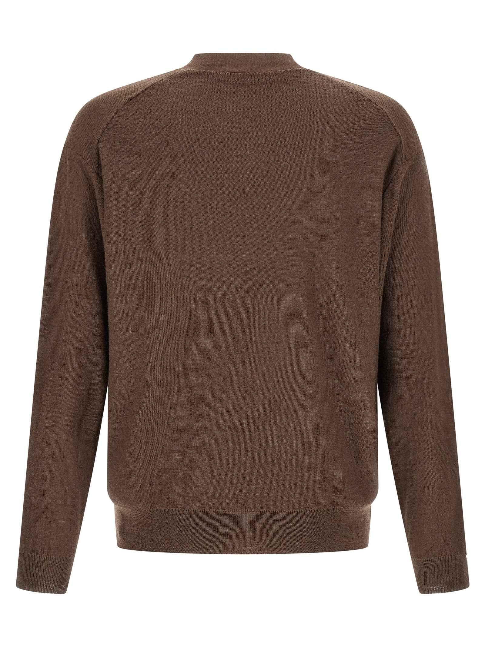 Brown Wool Cardigan
