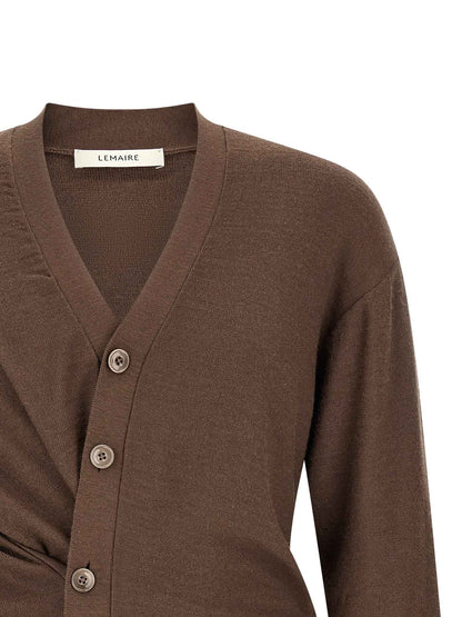 Brown Wool Cardigan