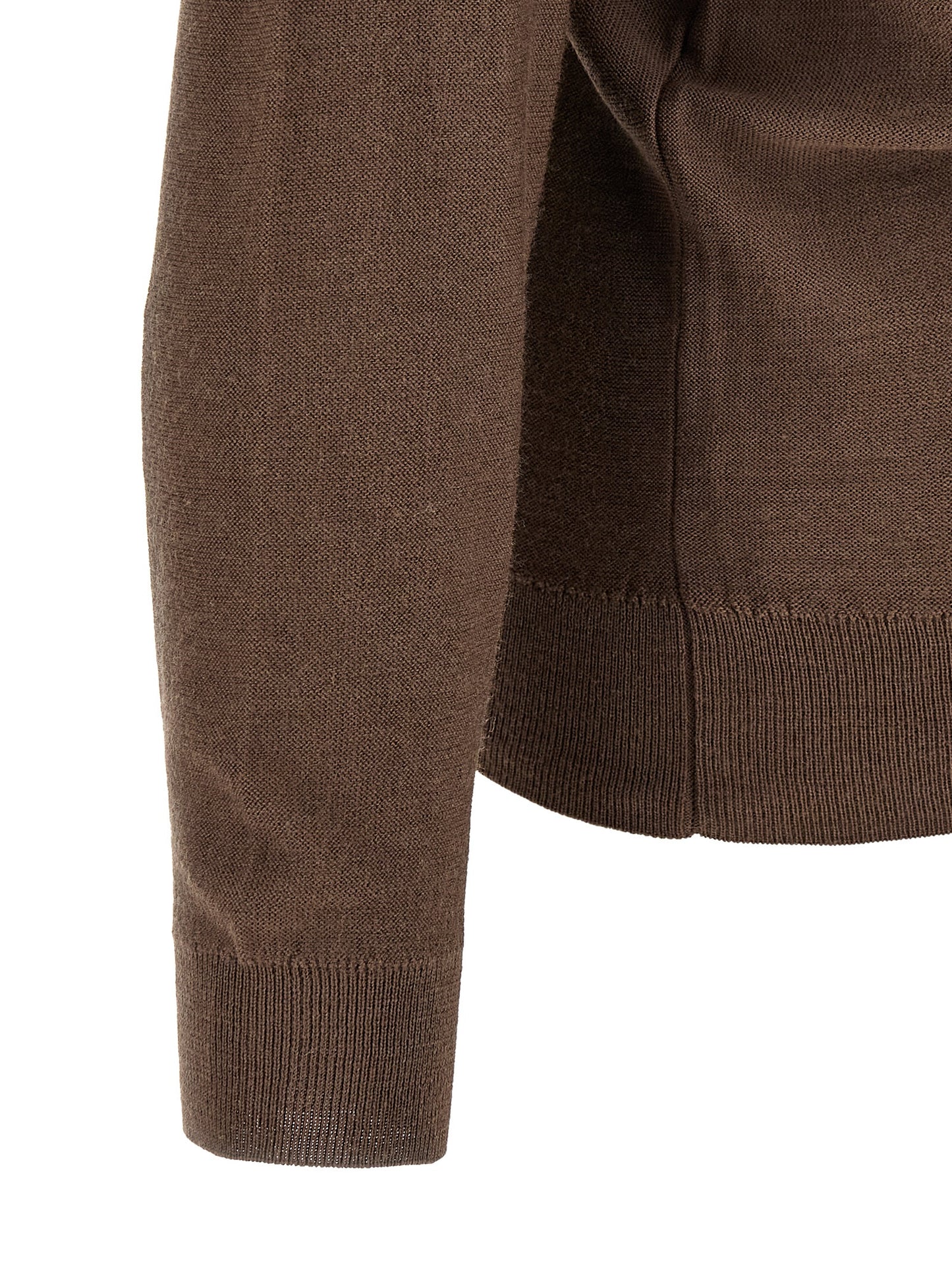 Brown Wool Cardigan