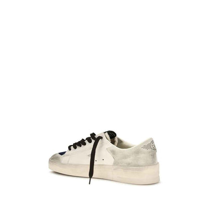 Gray Calf Leather Bos Taurus Low Top Sneakers