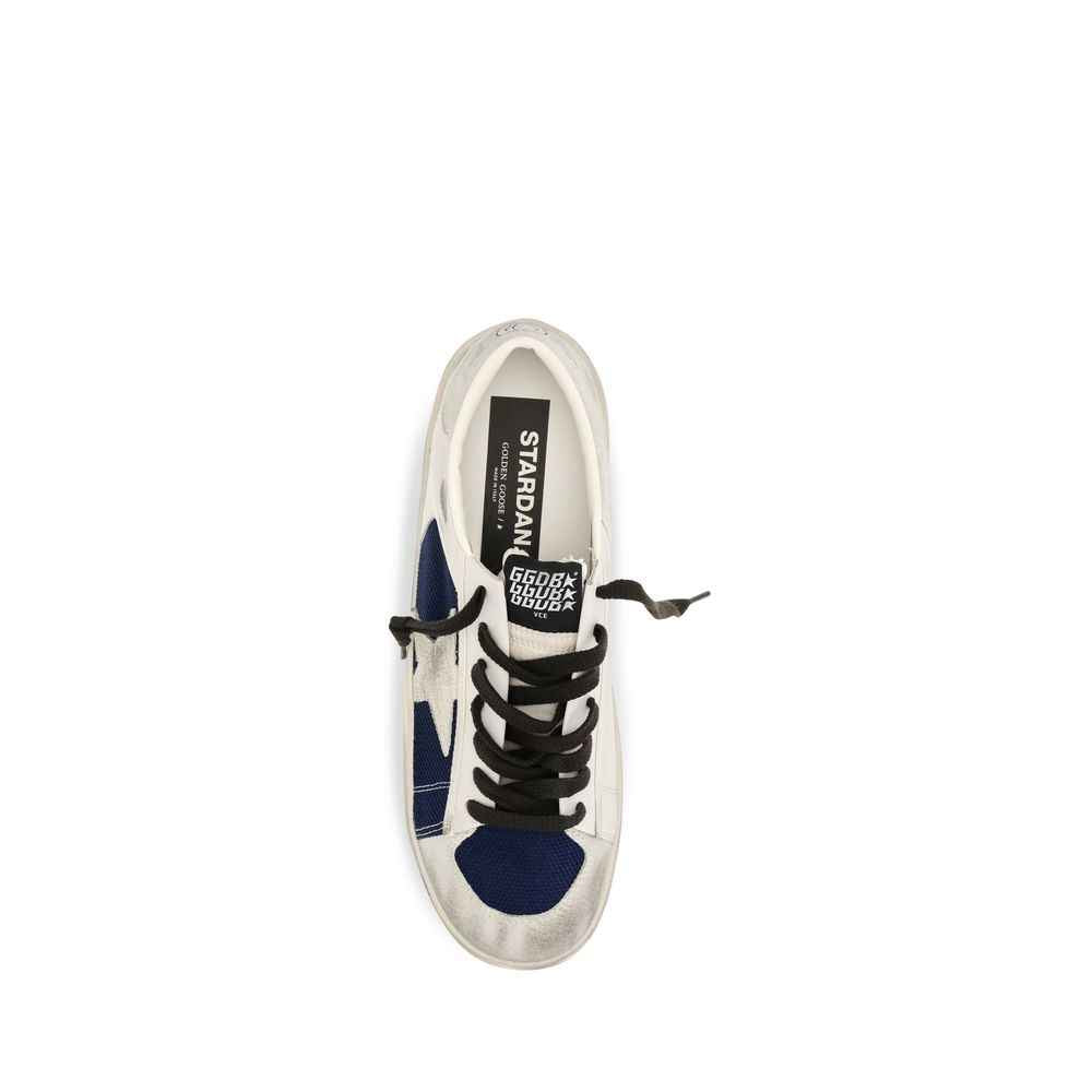 Gray Calf Leather Bos Taurus Low Top Sneakers