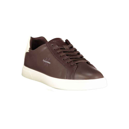 Brown Polyurethane Men's Sneaker