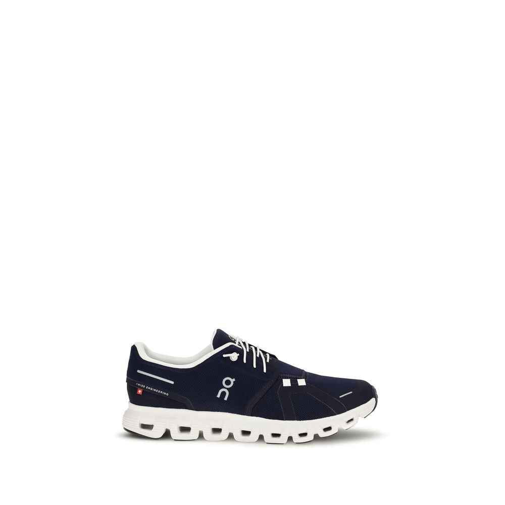 Black Recycled Polyester Athletic Sneakers