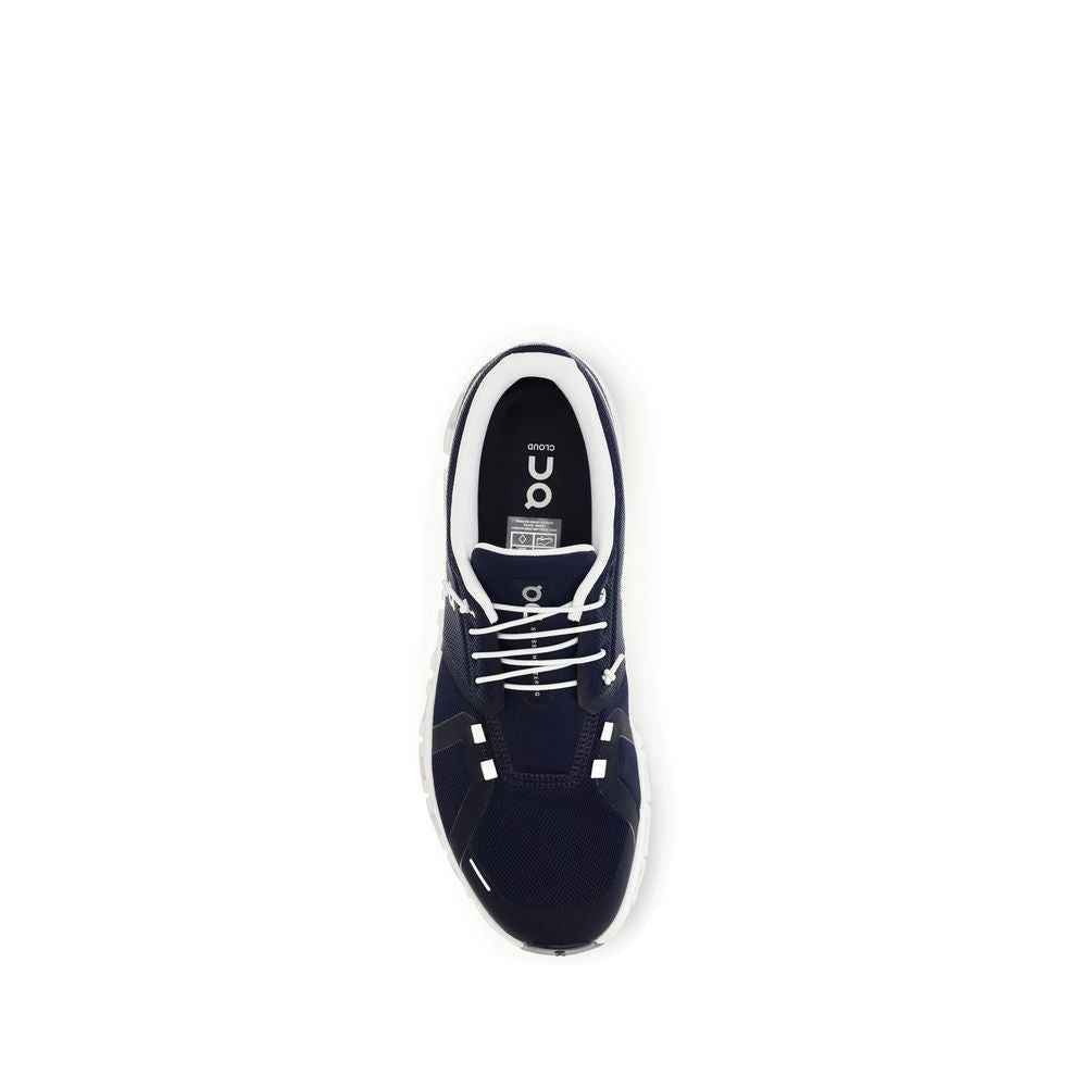 Black Recycled Polyester Athletic Sneakers
