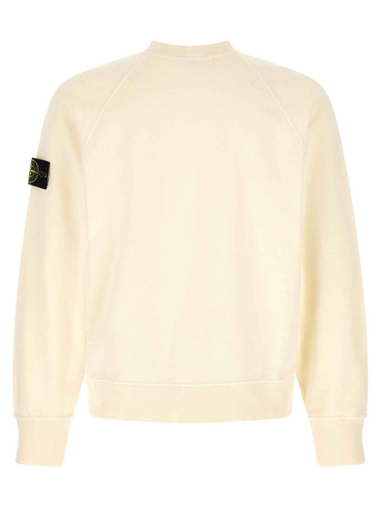 White Cotton Sweatshirt