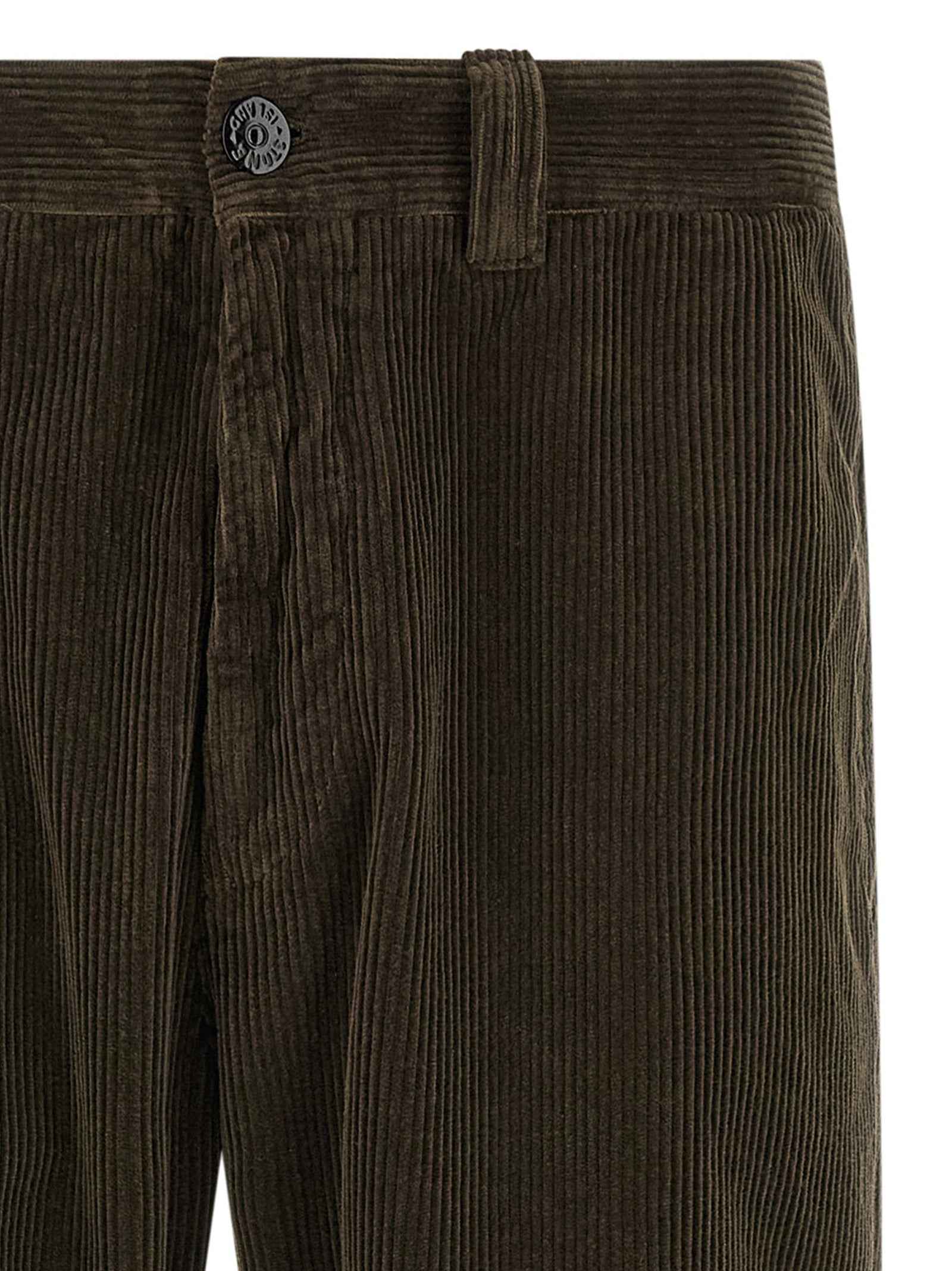 Gray Cotton Casual Pants
