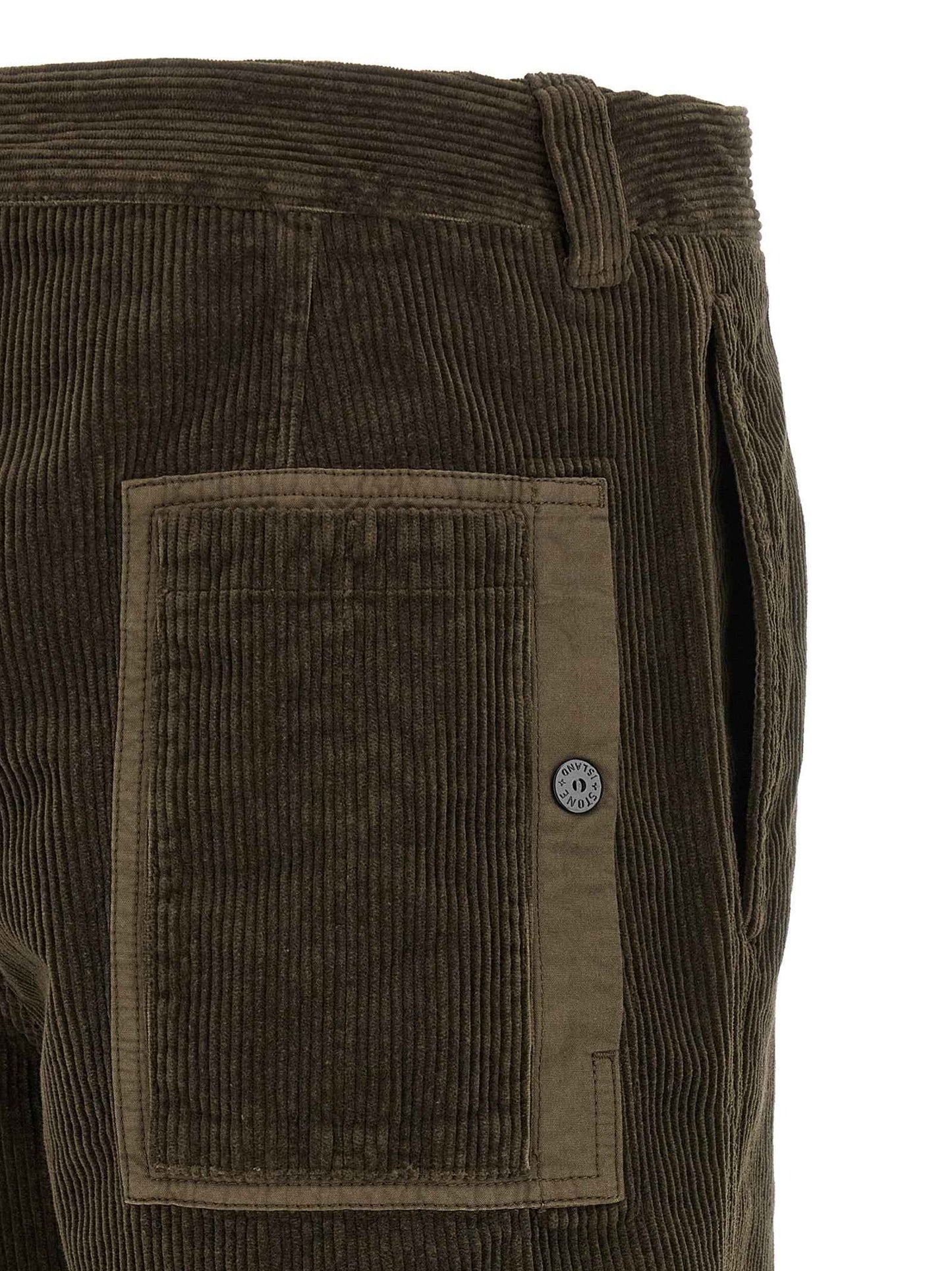 Gray Cotton Casual Pants