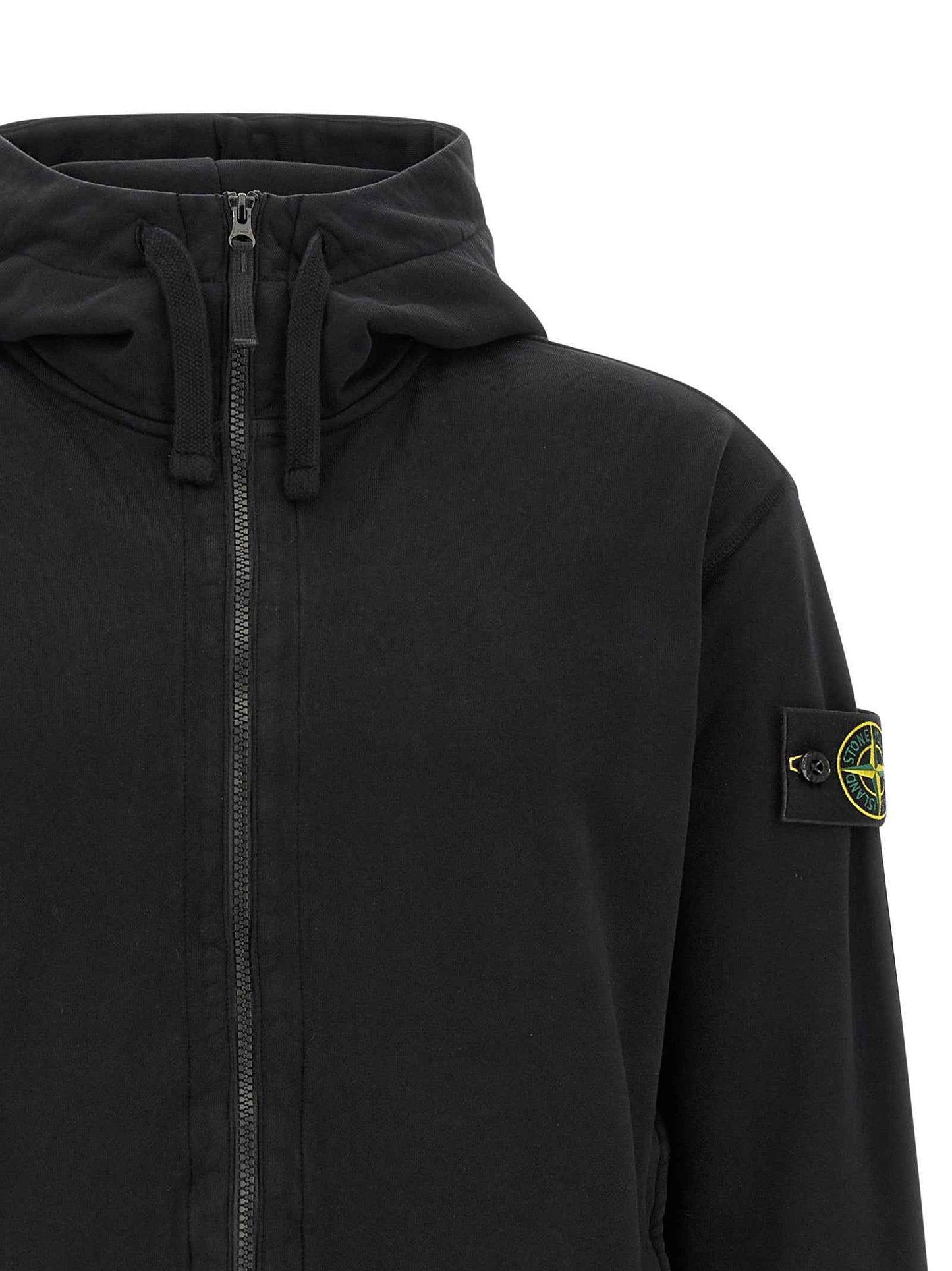Black Cotton Sweatshirt