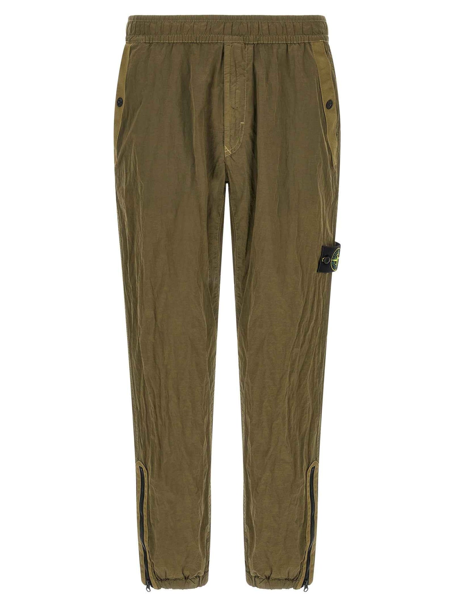 Bicolor Polyamide Athletic Pants
