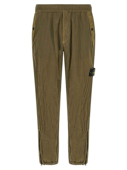 Bicolor Polyamide Athletic Pants