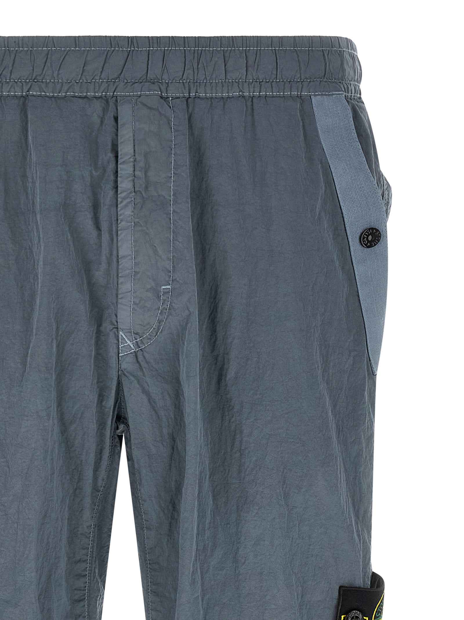 Gray Polyamide Joggers (Workout Pants)
