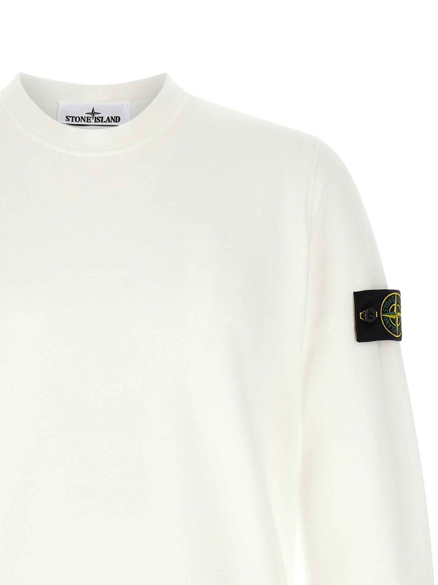 White Cotton Sweatshirt