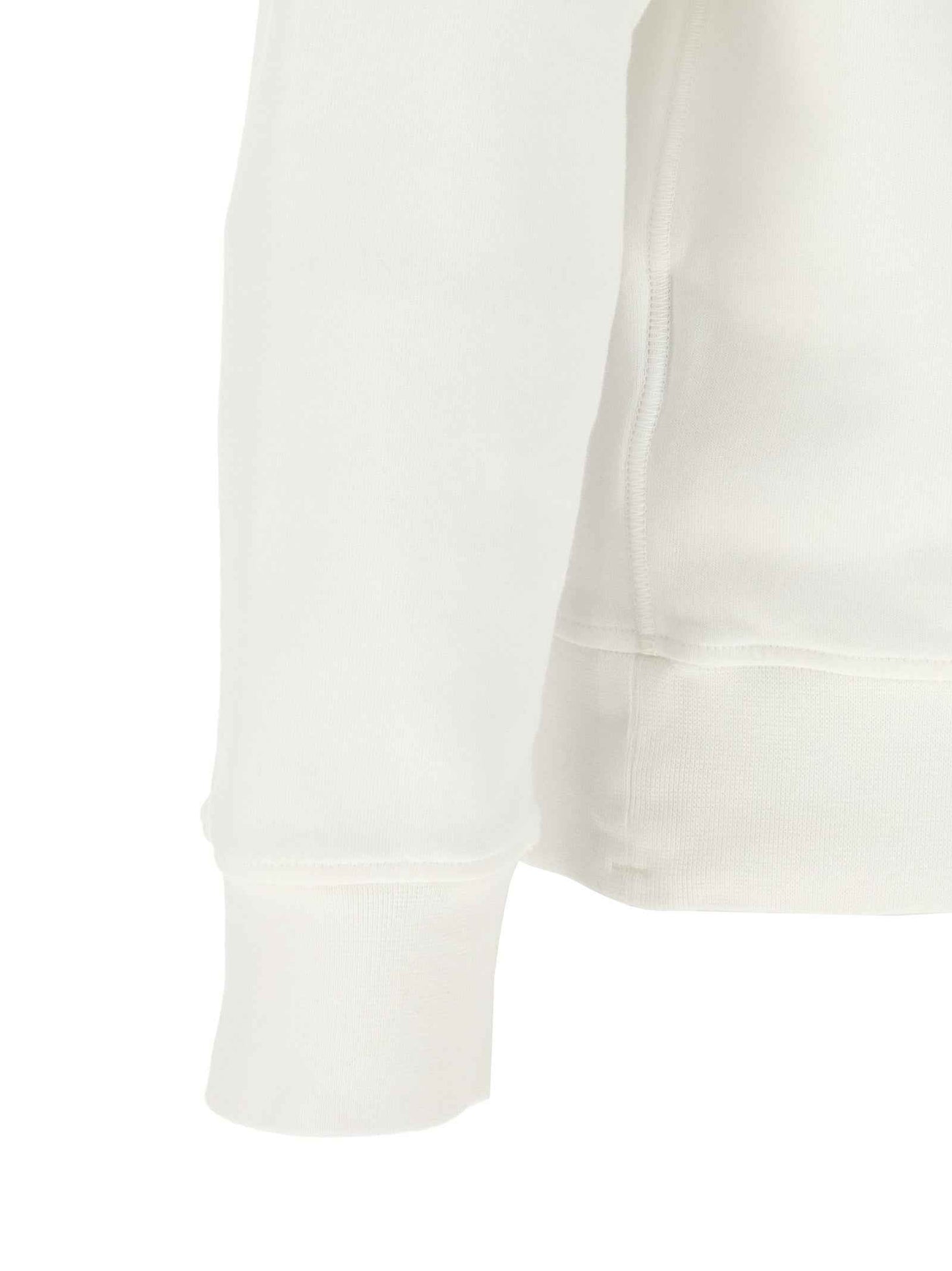 White Cotton Sweatshirt