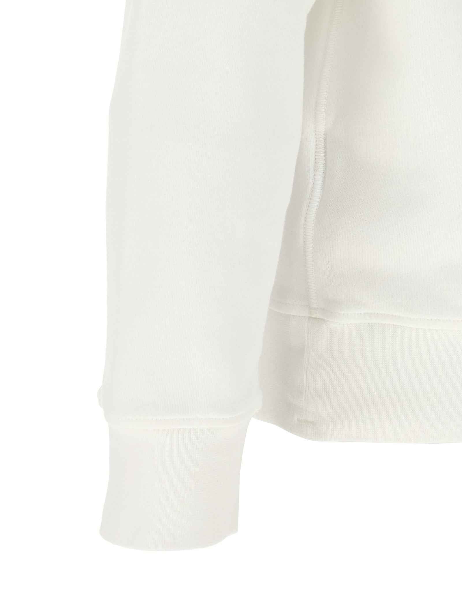 White Cotton Sweatshirt