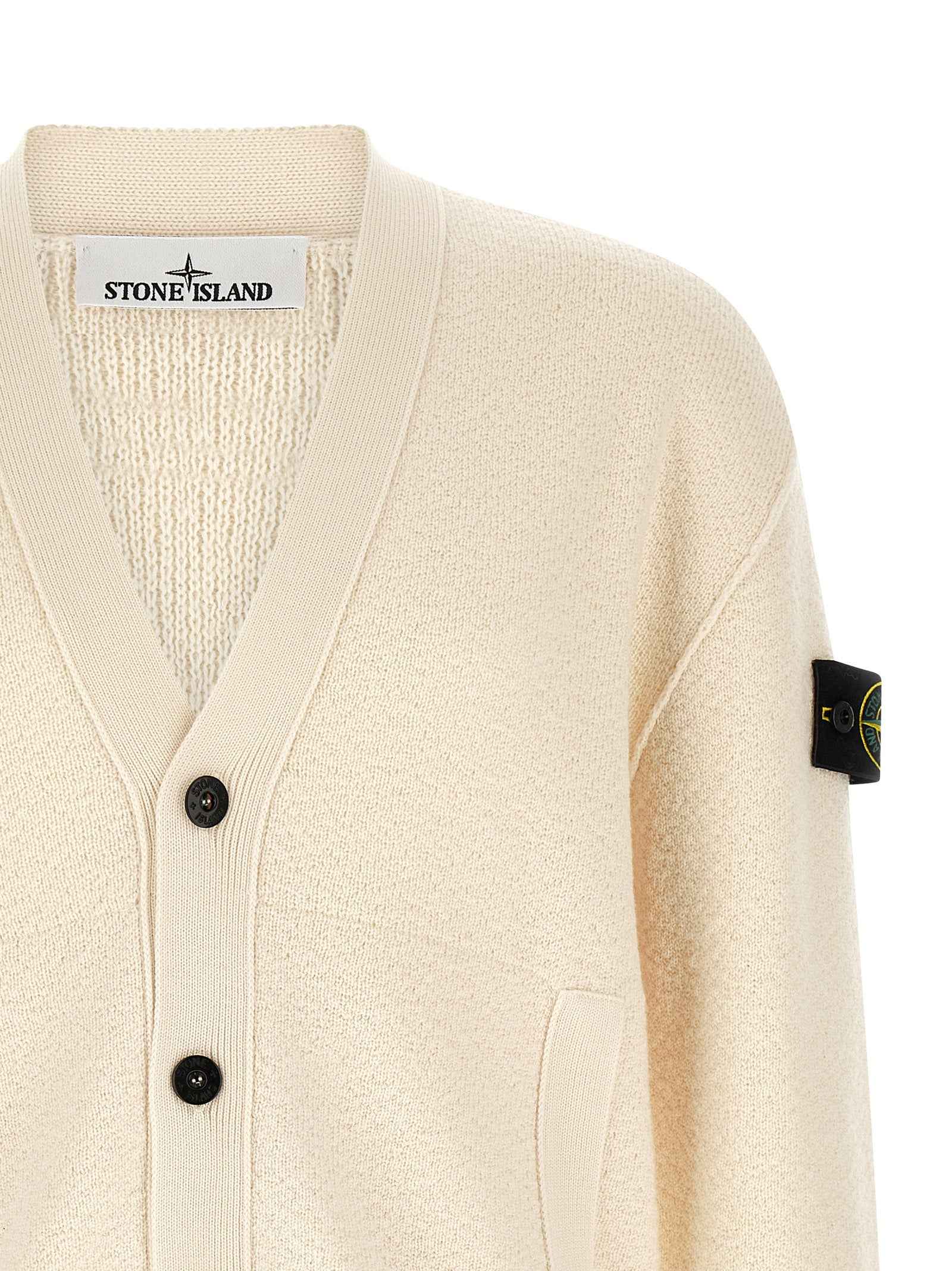 White Virgin Wool Cardigan