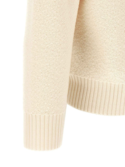 White Virgin Wool Cardigan