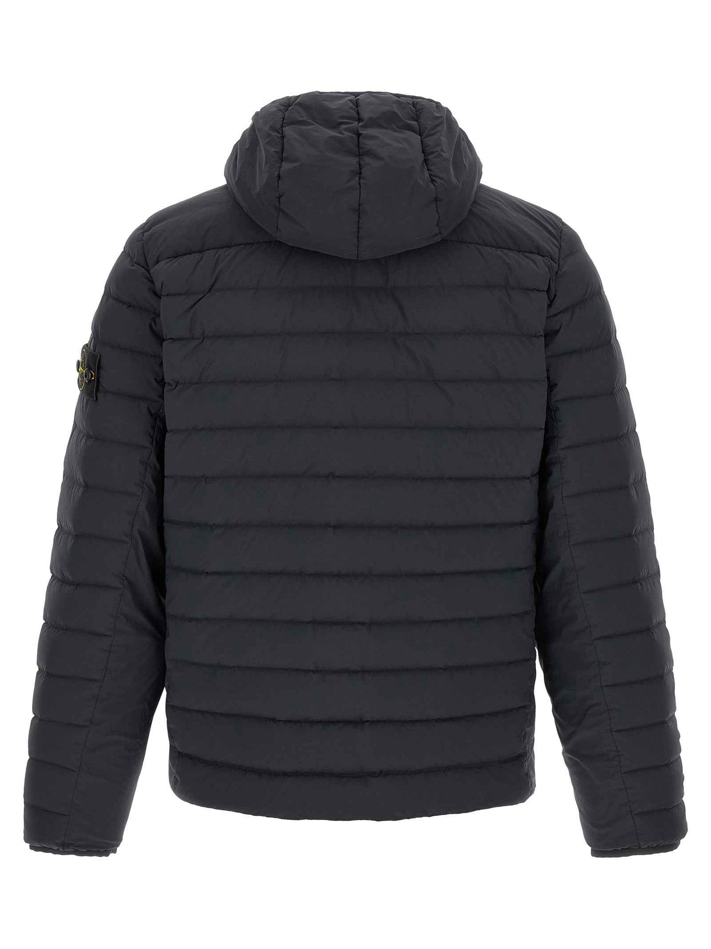 Blue Polyamide Full-Length Jacket