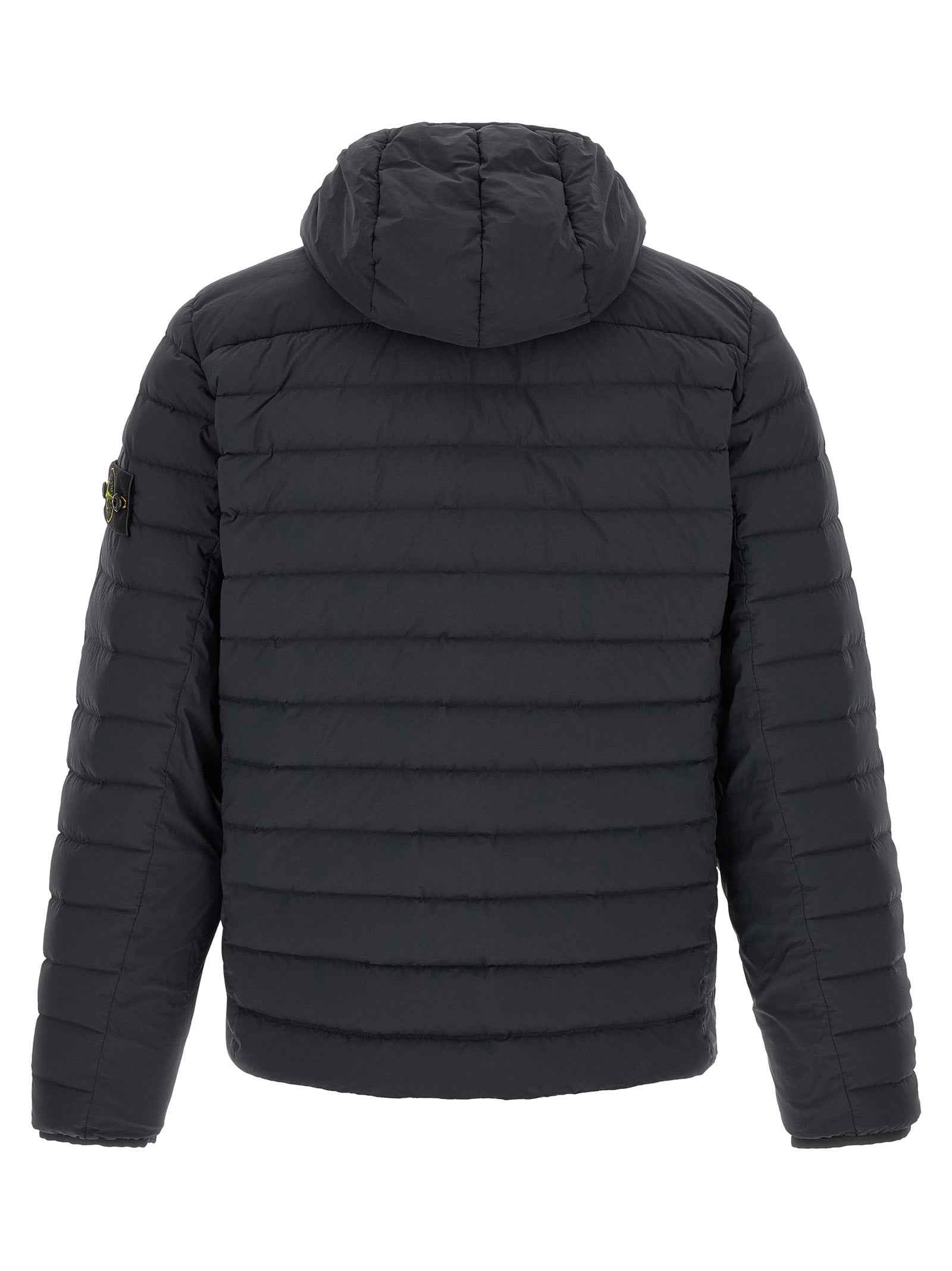 Blue Polyamide Full-Length Jacket