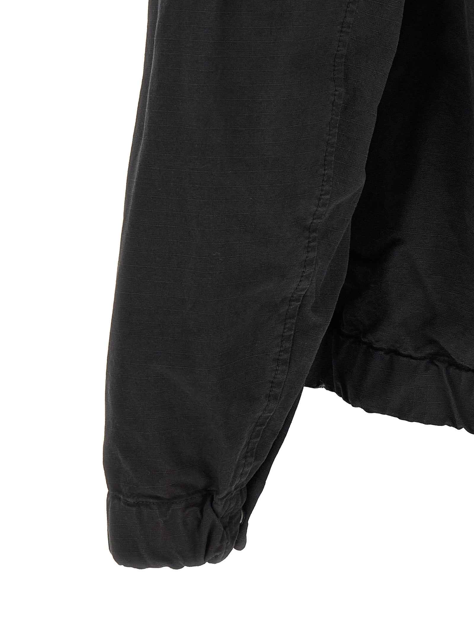 Black Cotton Shell Jacket