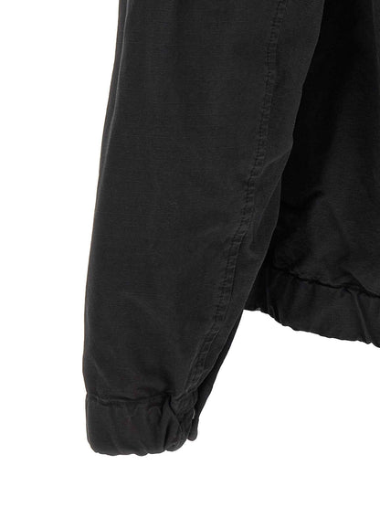 Black Cotton Shell Jacket