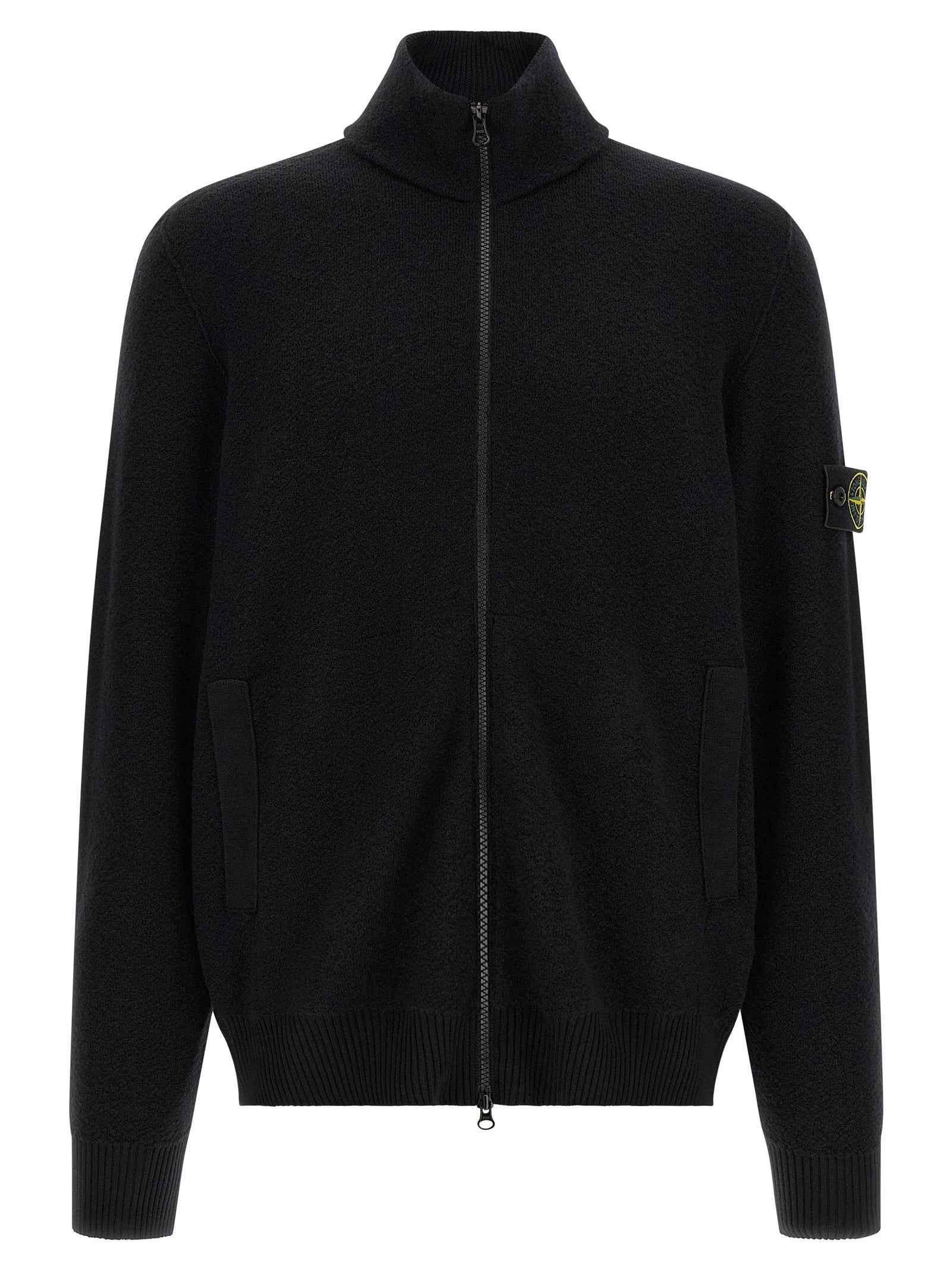 Black Virgin Wool Cardigan