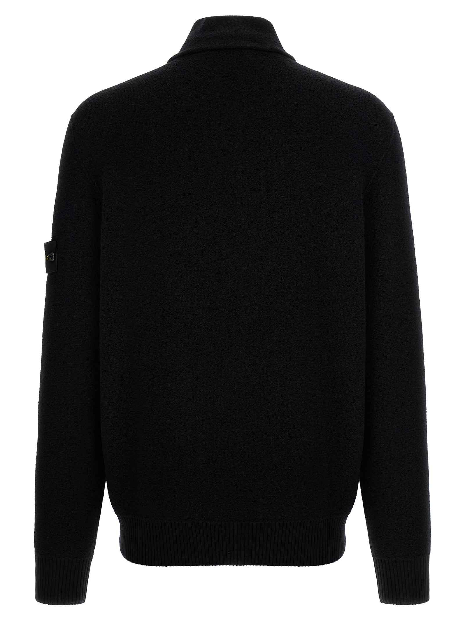 Black Virgin Wool Cardigan