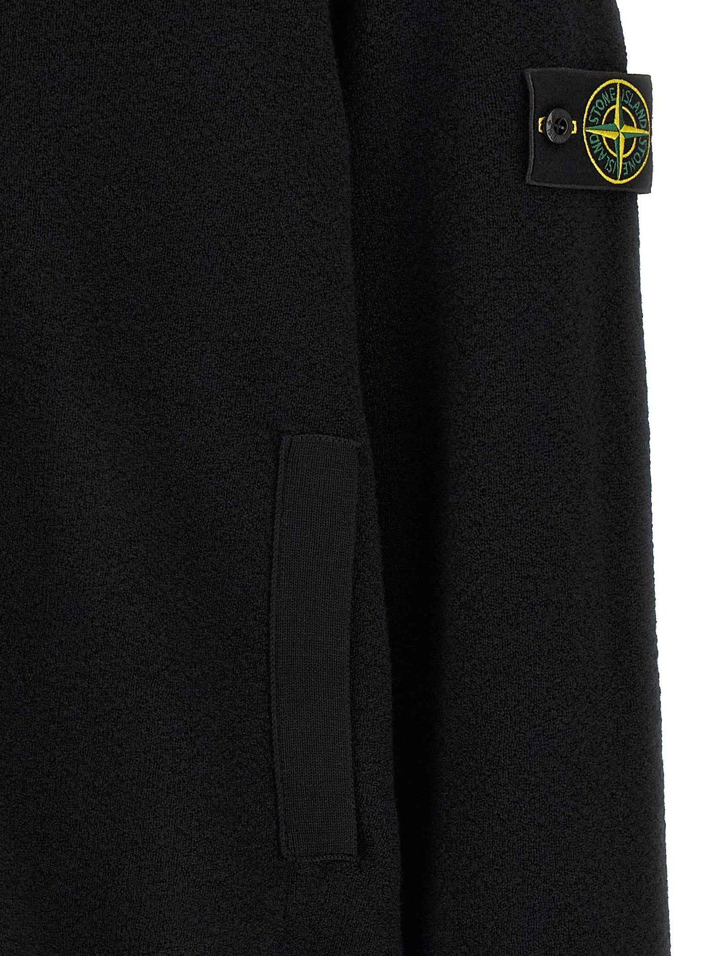 Black Virgin Wool Cardigan