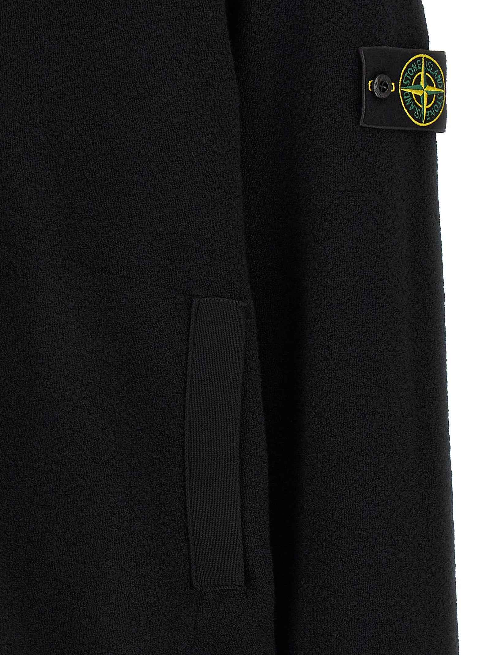 Black Virgin Wool Cardigan