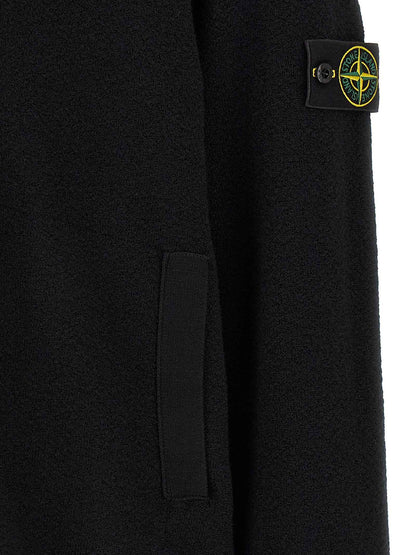 Black Virgin Wool Cardigan