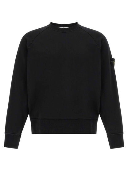 Black Cotton Sweatshirt