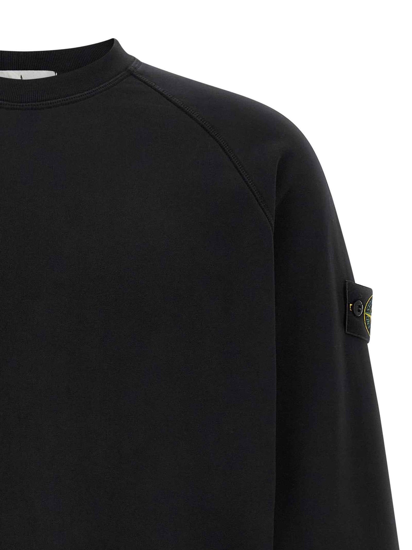 Black Cotton Sweatshirt