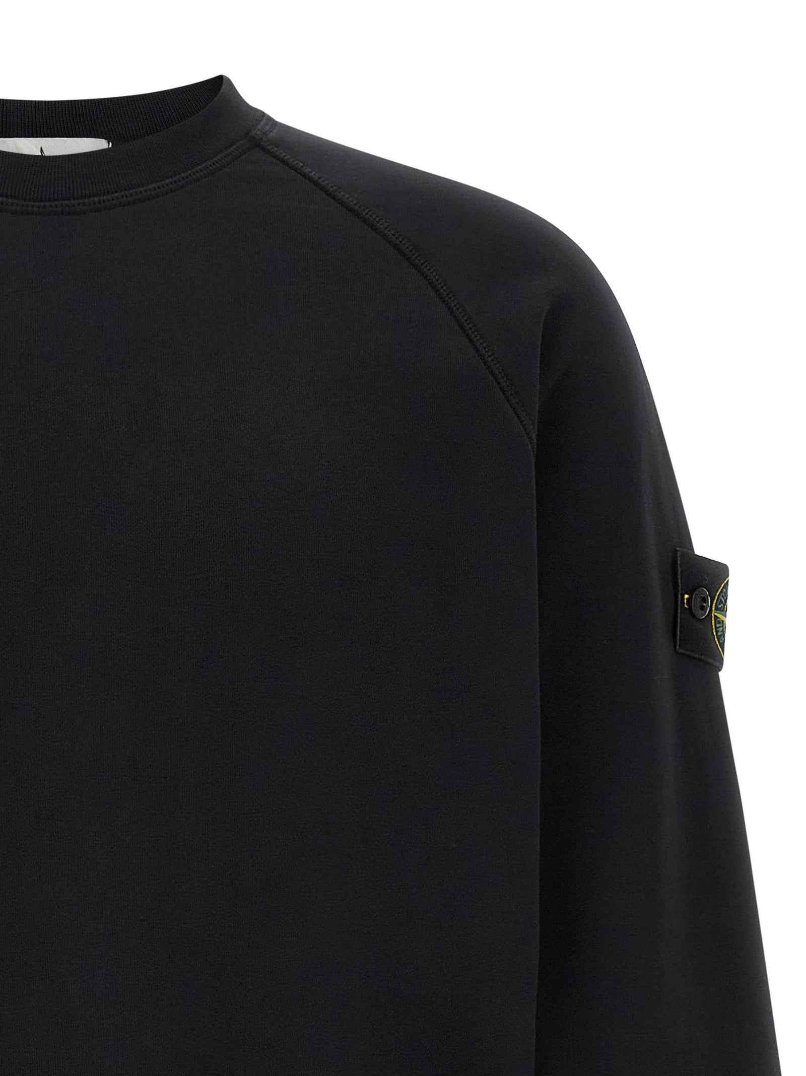 Black Cotton Sweatshirt