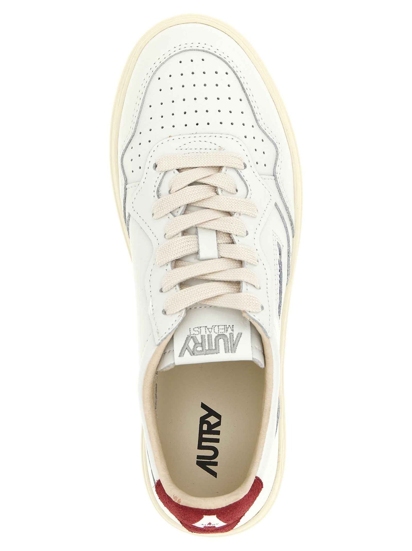 Bordeaux Cowhide Athletic Sneakers