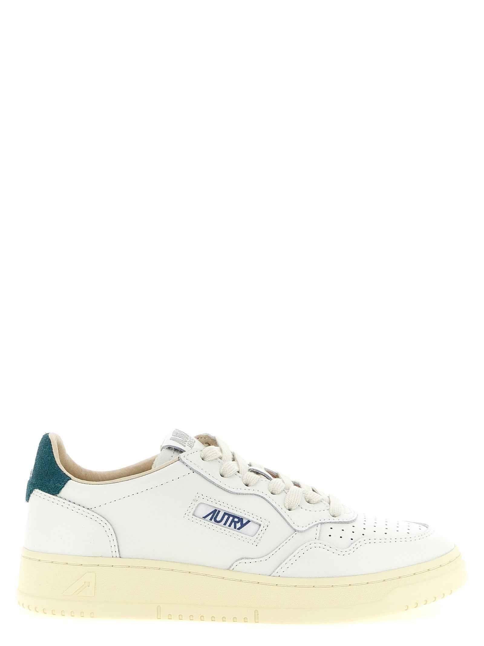 Bicolor Cowhide Low Top Sneakers