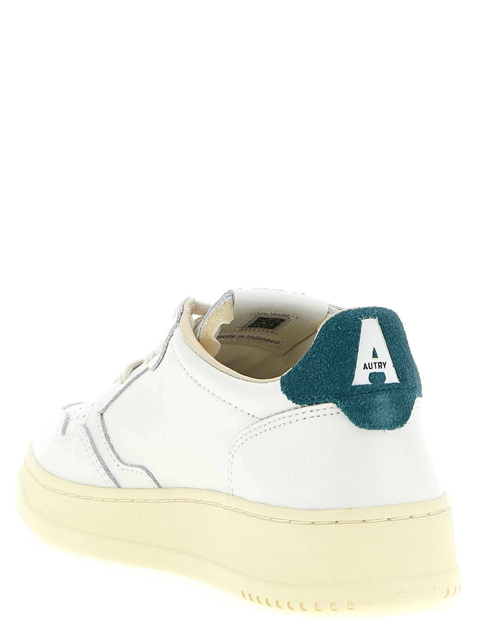 Bicolor Cowhide Low Top Sneakers